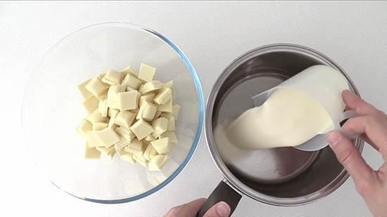 white chocolate ganache